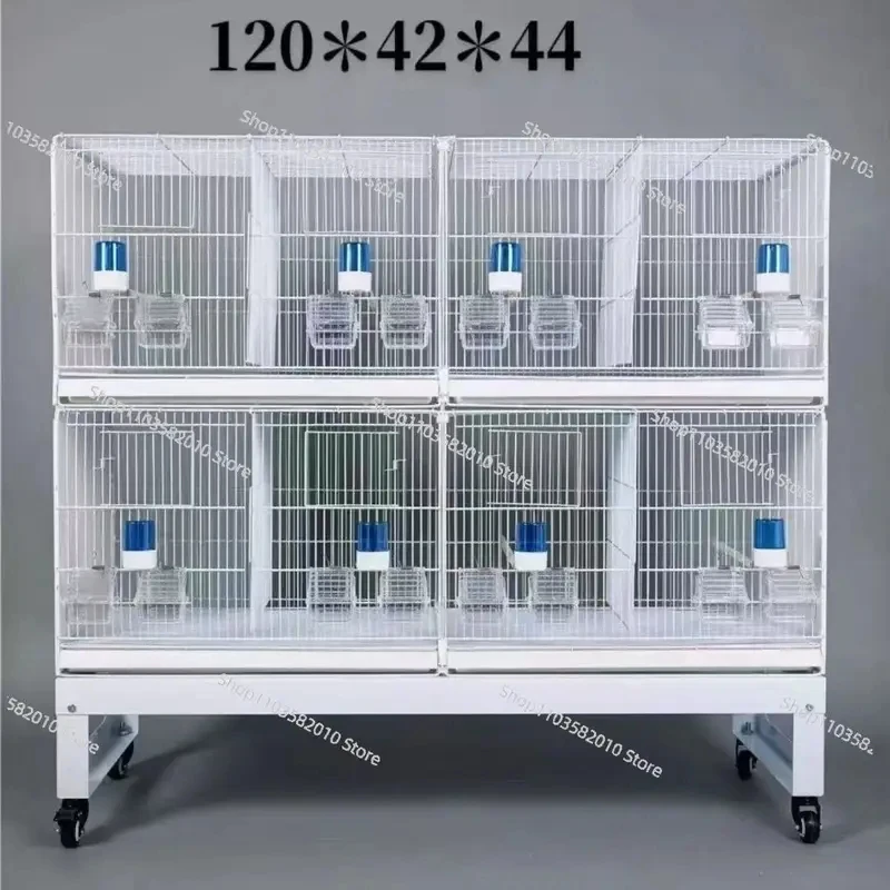 Large multi-layered bird cage - modular and expandable for long-term use without replacement
