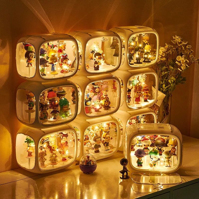 Blind Box Storage Transparenter Acryl-Displayständer Handgefertigter Lego Space Capsule Frame Cabinet