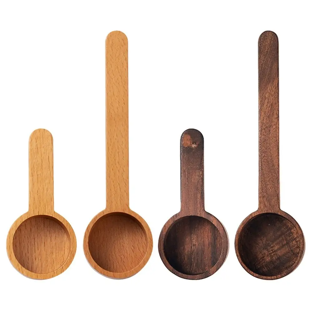 Wooden Measuring Spoon Set Kitchen Measuring Spoons Tea Coffee Scoop Sugar Spice Measure Spoon Measuring Tools for Cooking Home