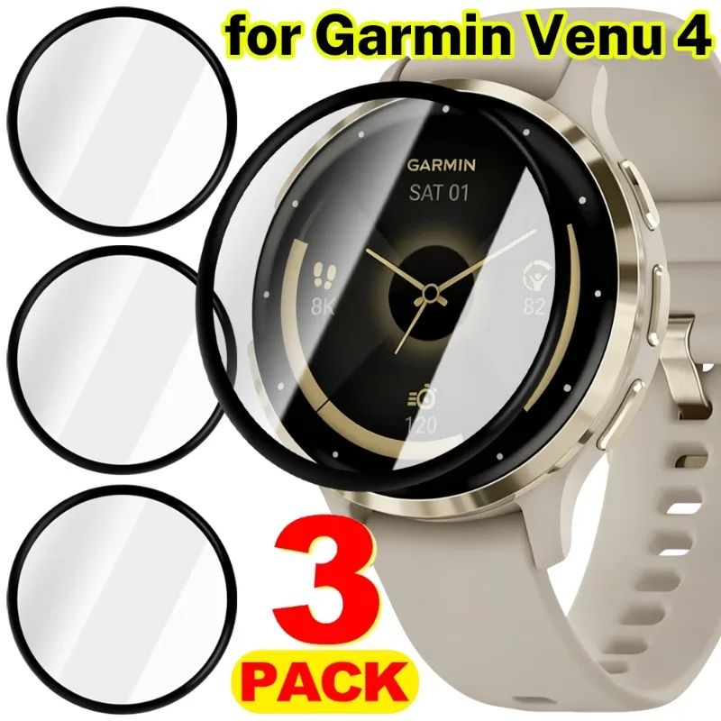 

Flexible Smartwatch Screen Protectors for Garmin Venu 4 41mm 45mm HD Clear Anti-scratch Shockproof Protective Films Watch Covers