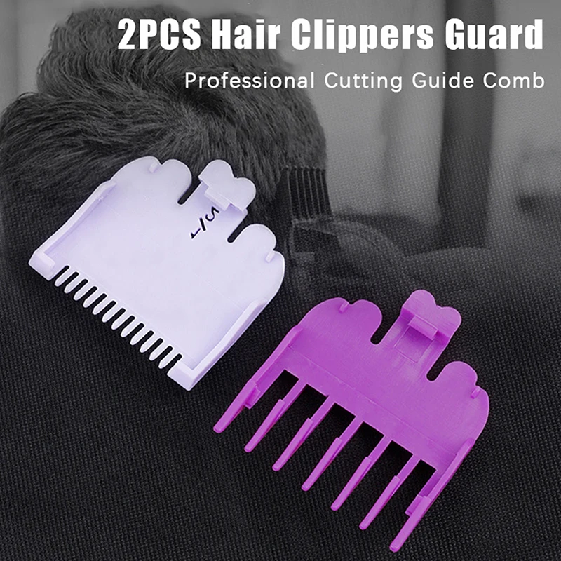 2Pcs Hair Clipper Limit Comb Guide Limit Comb Trimmer Guards Attachment Universal Professional