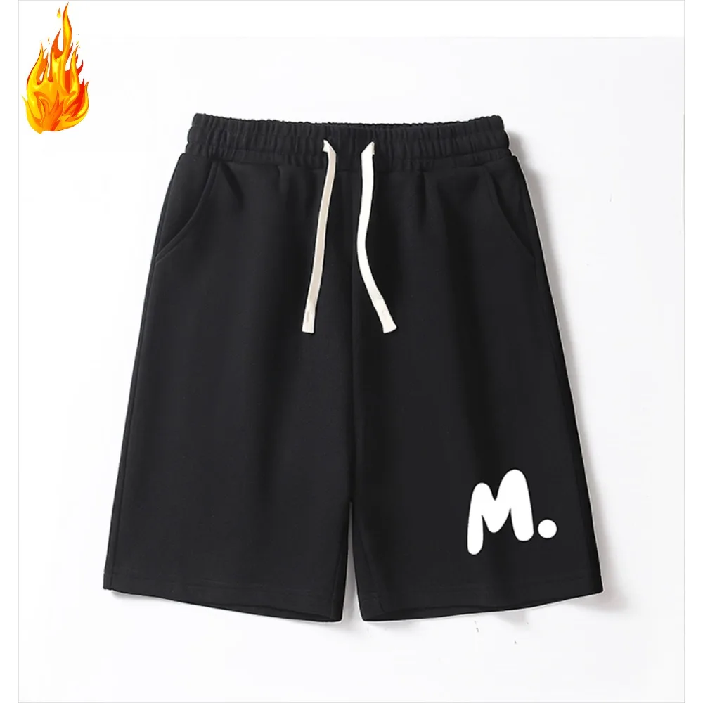 

Marvel pure cotton shorts men's trendy loose sports running autumn pure cotton straight leg pants