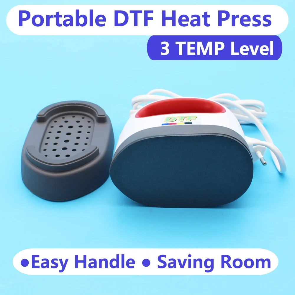 

Mini Heat Press Machine TShirt DTF Printing Easy Heating Transfer Press Iron Kit for Blanket Leather Portable DIY Home Business