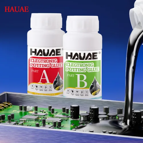 Pegamento para invasado electrónico transparente, sello de placa de circuito, aislamiento impermeable, adhesivo suave de silicona resistente a altas temperaturas