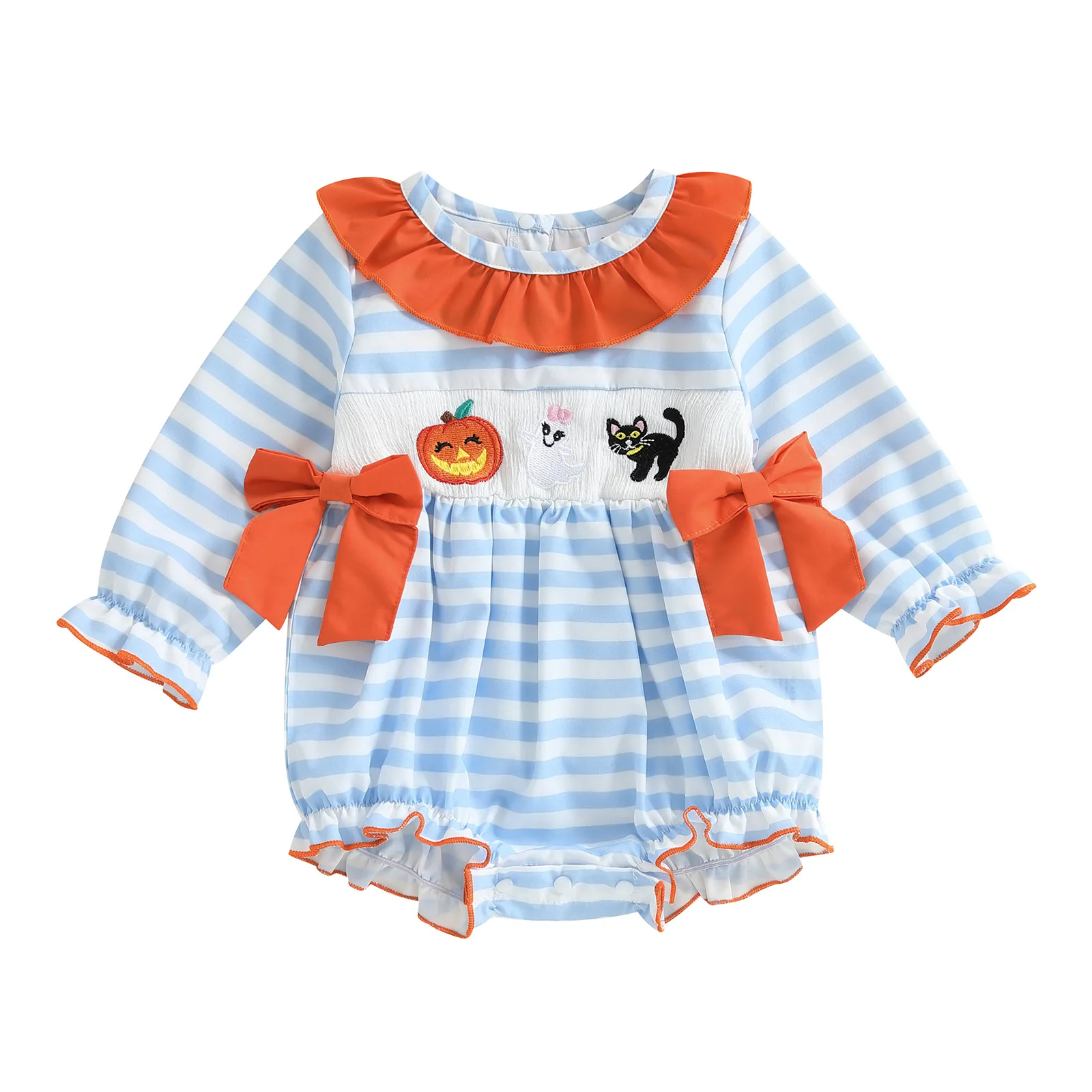 

Clothes for Baby Girl Girls Long Sleeved Romper With Hip Comfortable Soft Fashionable And Cute Bodysuits Long Sleeve Girls