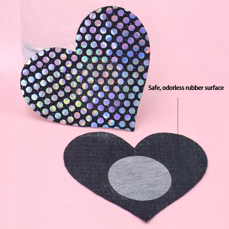 1Pair Sexy Laser Nipple Pasties Covers Women Adhesive Breast Invisible Boob Stickers Chest Sticker