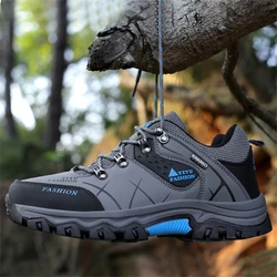 Hiking Shoes Men Non-slip Wear Resistant Climbing Sneakers Fashion Waterproof Outdoor Travel Shoes Comfortable Male Casual Shoes