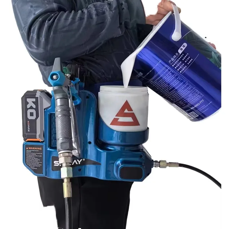 

2024 Mini Electric Airless Paint Sprayer Portable 21V Lithium Battery High Pressure for DIY Power Spray G uns