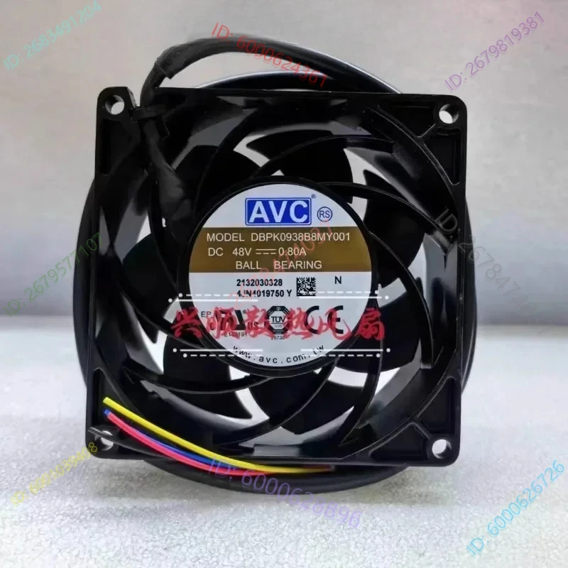 

DBPK0938B8MY001 brand new original AVC 48V 0.80A 9038 aluminum frame frequency converter cooling fan