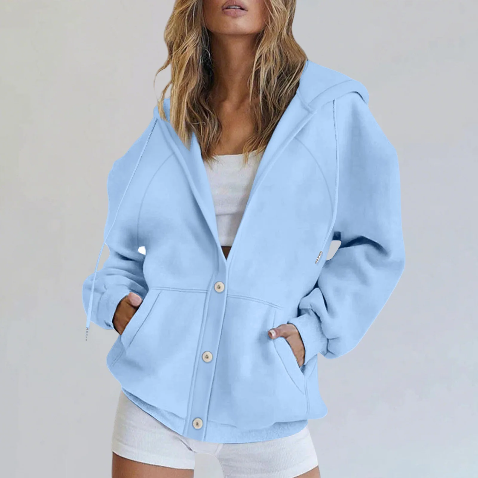 Fashion New Autumn and Winter Coat Women's Casual Cardigan Sweatshirt Jacket