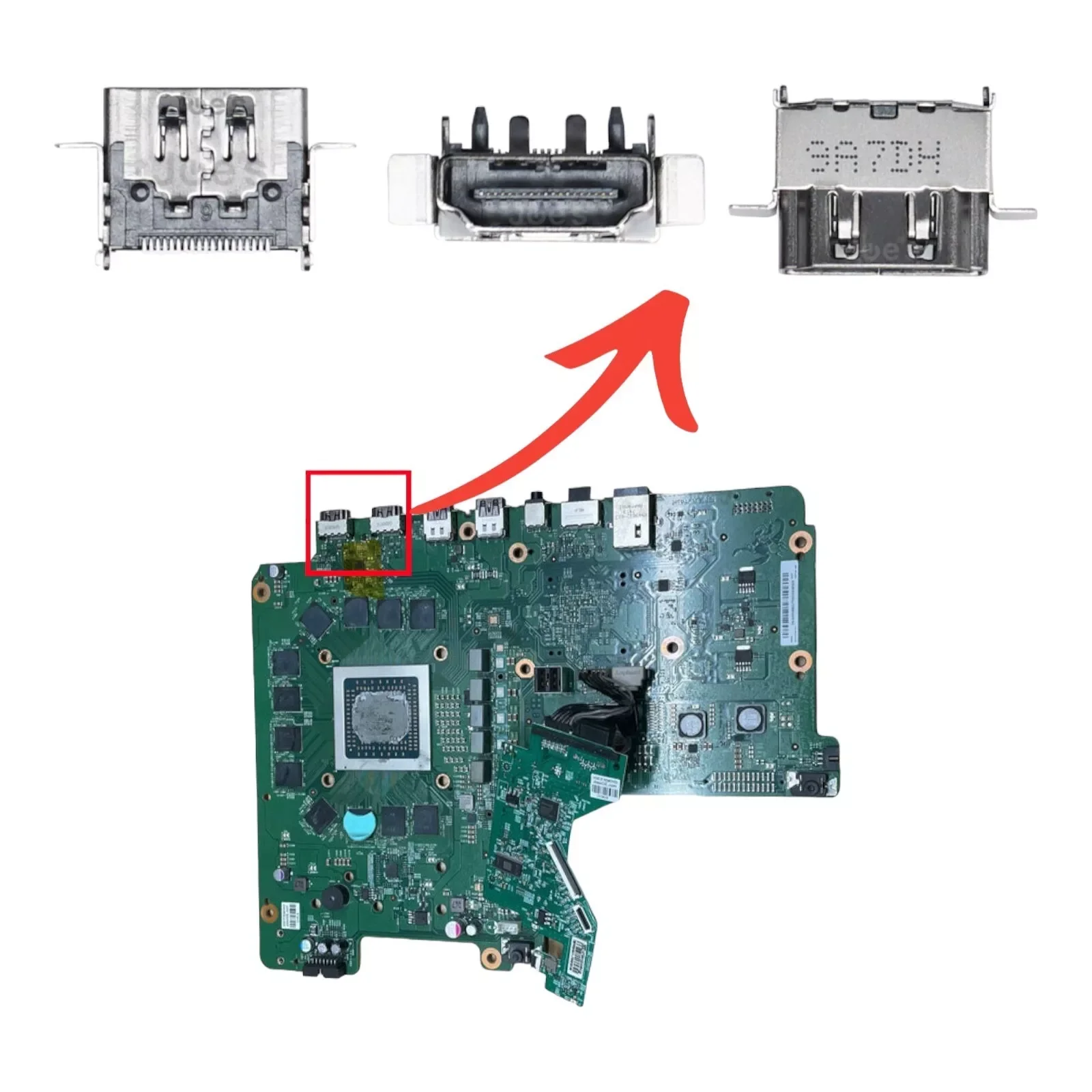 5 ชิ้นพอร์ต HDMI สําหรับ Microsoft Xbox ONE X ซ็อกเก็ตเชื่อมต่อเปลี่ยน