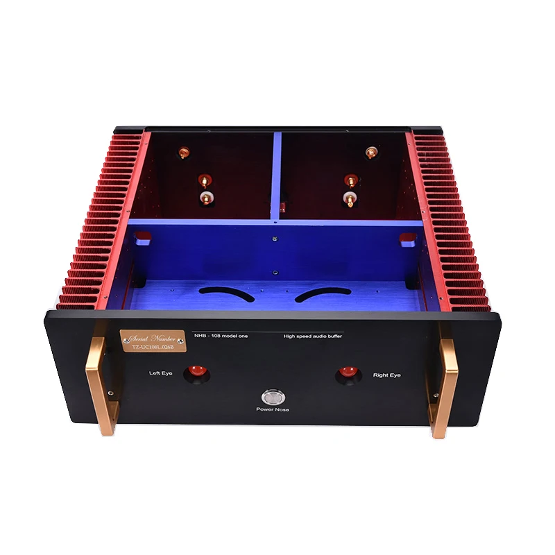 Pure Class A Power แอมป์ของเปลือกตัวถังอลูมิเนียม NHB-108 DIY เคสอลูมิเนียมทั้งหมด440*430*160มม