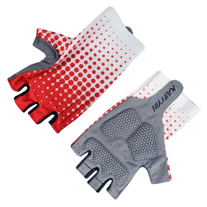 Neue Pro Aero allmähliche Polka Dot Fahrrad handschuhe rutsch feste Anti-Schock Anti-Vibration Outdoor-Fahrrad handschuhe Männer Frauen Guantes Ciclismo