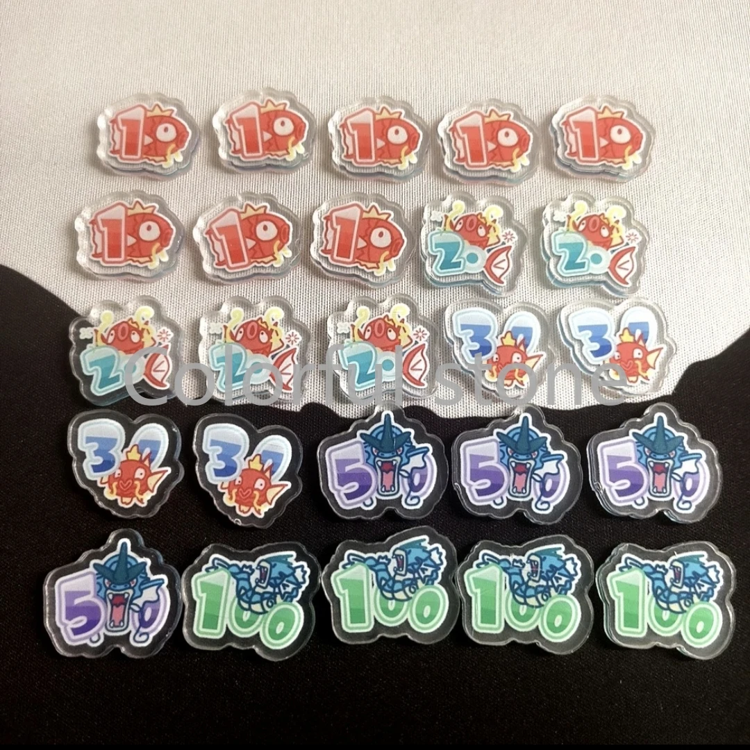 PTCG Pokemon Anime personnage Match marquage compteur de dommages indicateur de dommages Gyarados utilisé Vstar Borad jeu de rôle acrylique