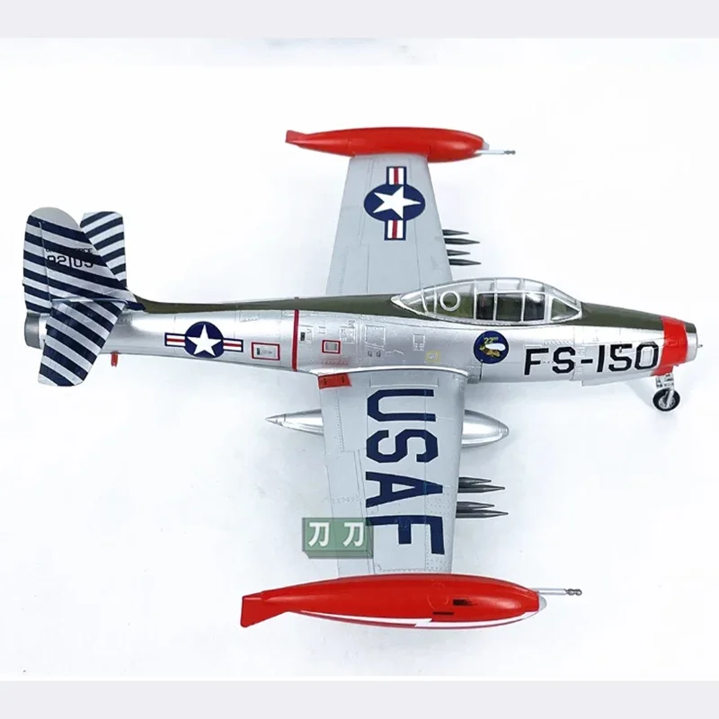 1:72 Scale American F-84E jet fighter F84 Plastic Finished Simulation Model Static Decoration Souvenir Gifts For Adult Boy