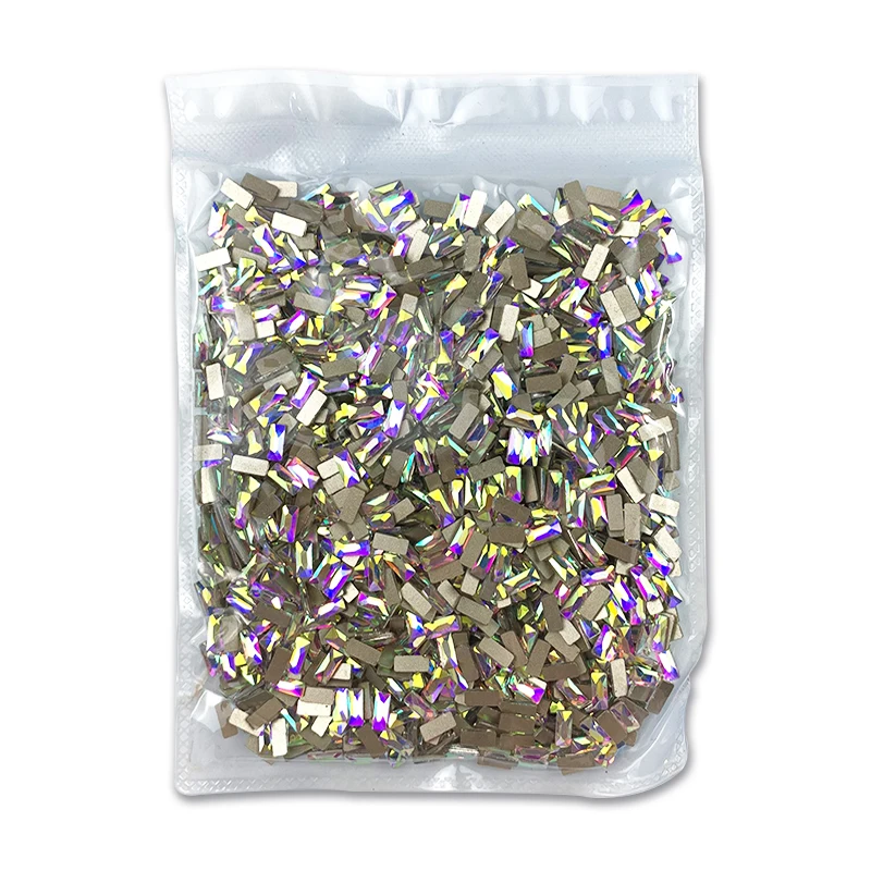 1440pcs/bag Crystals Nail Art Fancy Rhinestones Flat Glass Shape AB Jewelry Diamonds Stones for Nail Art Decorations Design