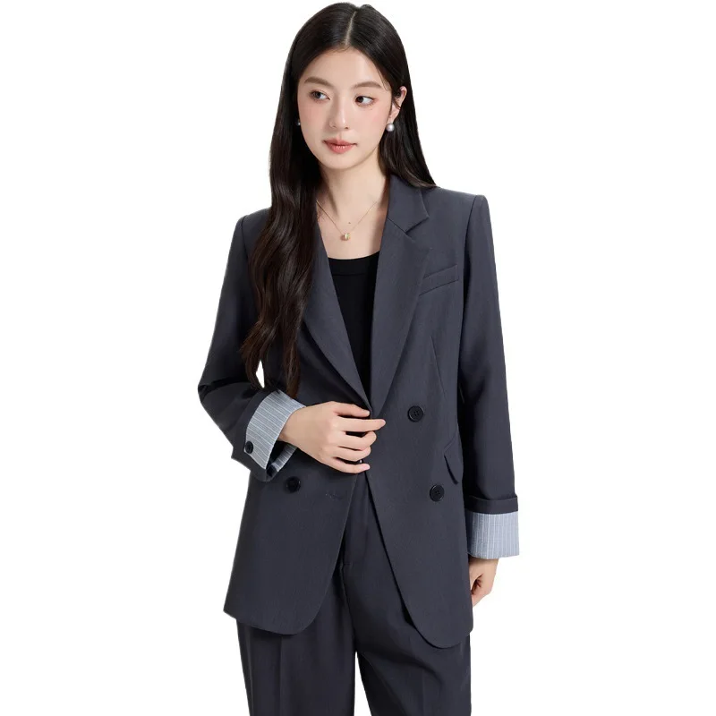 Double Breasted Women's Suit2025New high-end youthful elegant casual professional suit #5