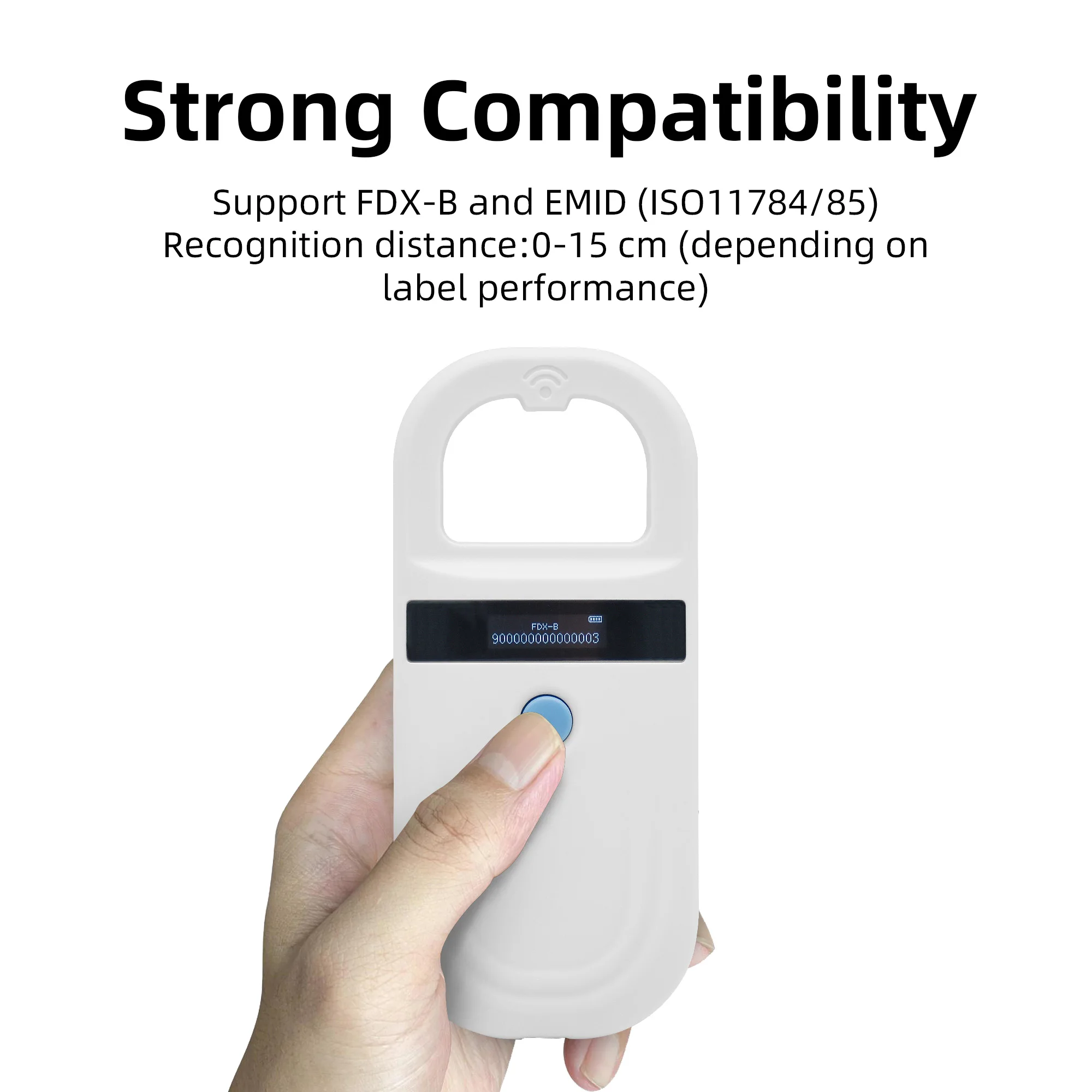 Readell frete grátis ce, rohs iso11784/5 FDX-B emid pet rfid leitor veterinário microchip scanner para clínica animal com armazenamento de dados