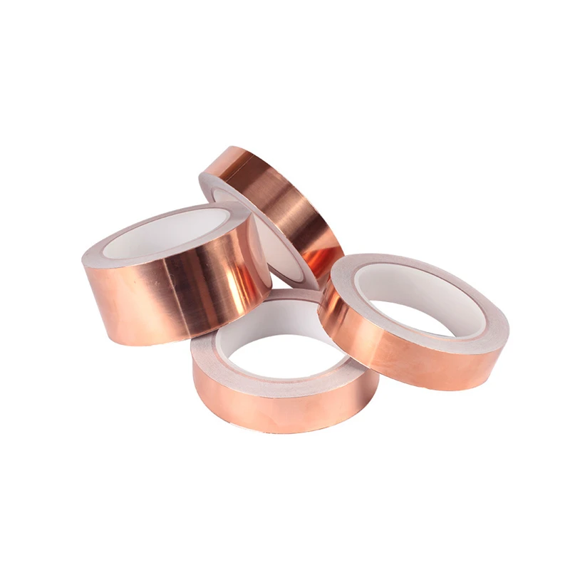 Copper foil tape for stained glass various sizes Copper shielding tape for guitar EMI shielding welding electrical repair