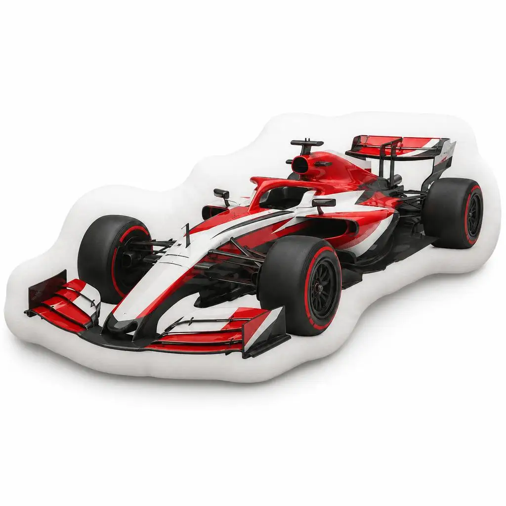 Speed Prototype Wheel Racing Car Concept Plush Pillow Cushion Funny Stuffed Throw Pillow Home Decor Gift Sofa Bed