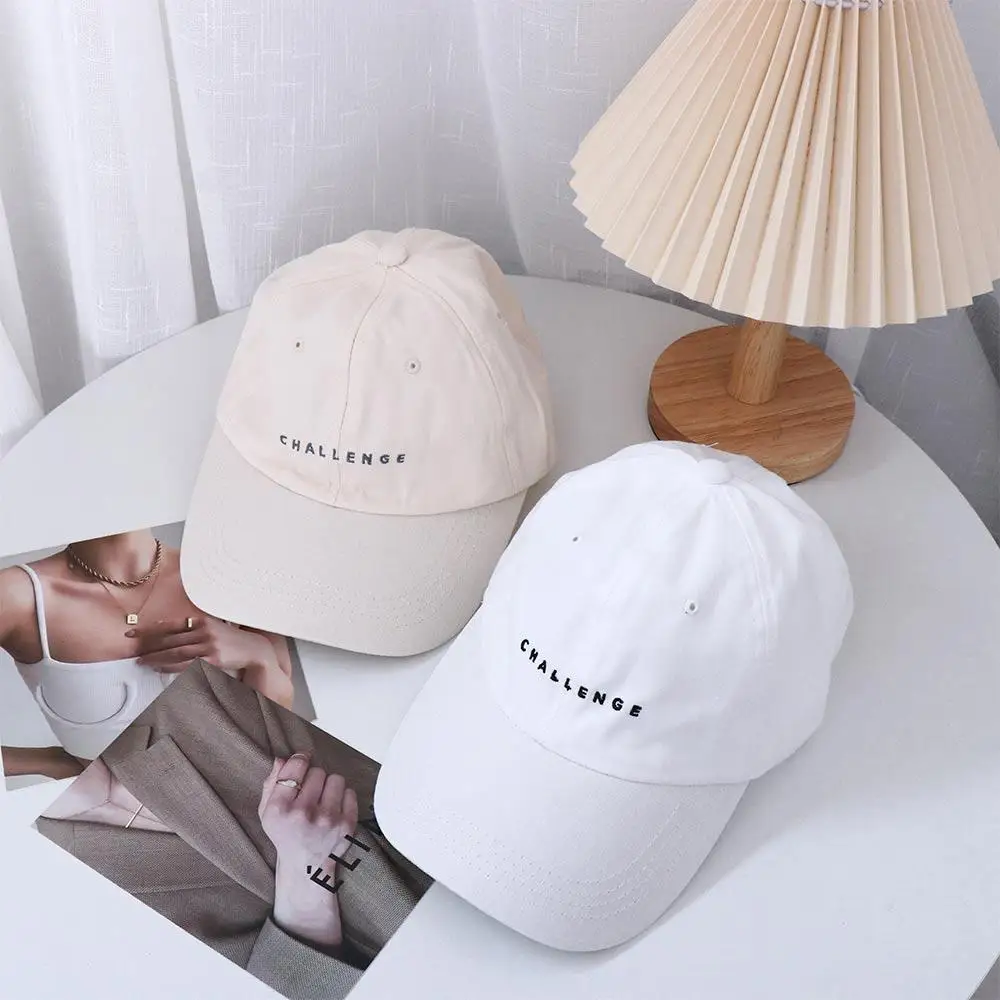 

Casual Fashion Korean Girls Boys Men CHALLENGE Hat Baseball Cap Women Visors Cap