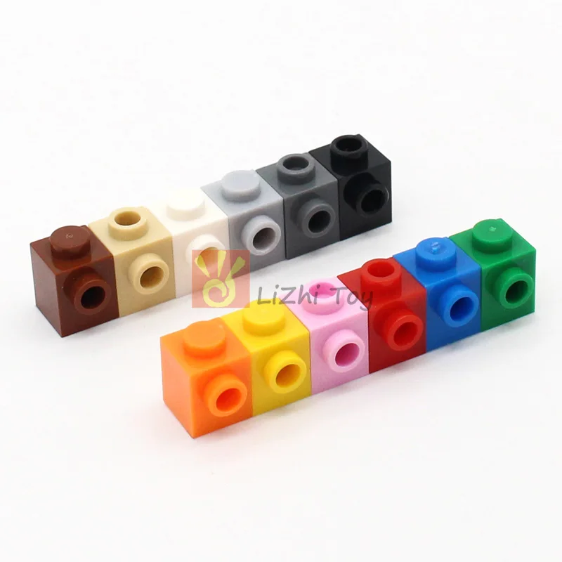 100pcs MOC 87087 Brick Modified 1x1 with Stud on Side Building Block Educational Parts Accessory Children High-Tech Toys