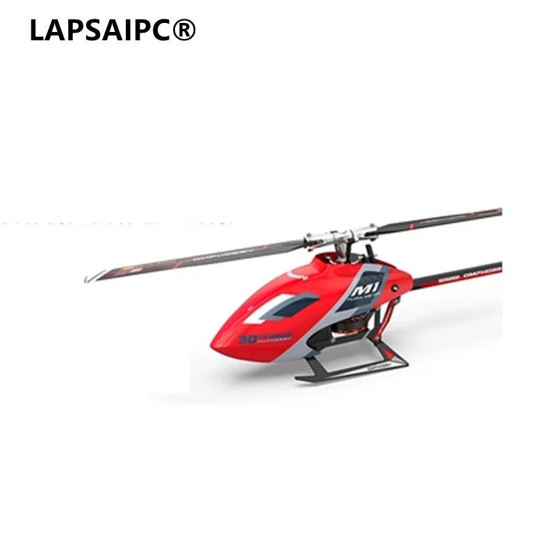 Imagem -02 - Lapsaipc para Omphobby m1 290 mm 6ch 3d Flybarless Duplo Brushless Direct-drive Motor rc Helicóptero com Controlador de Vôo rc Modelo