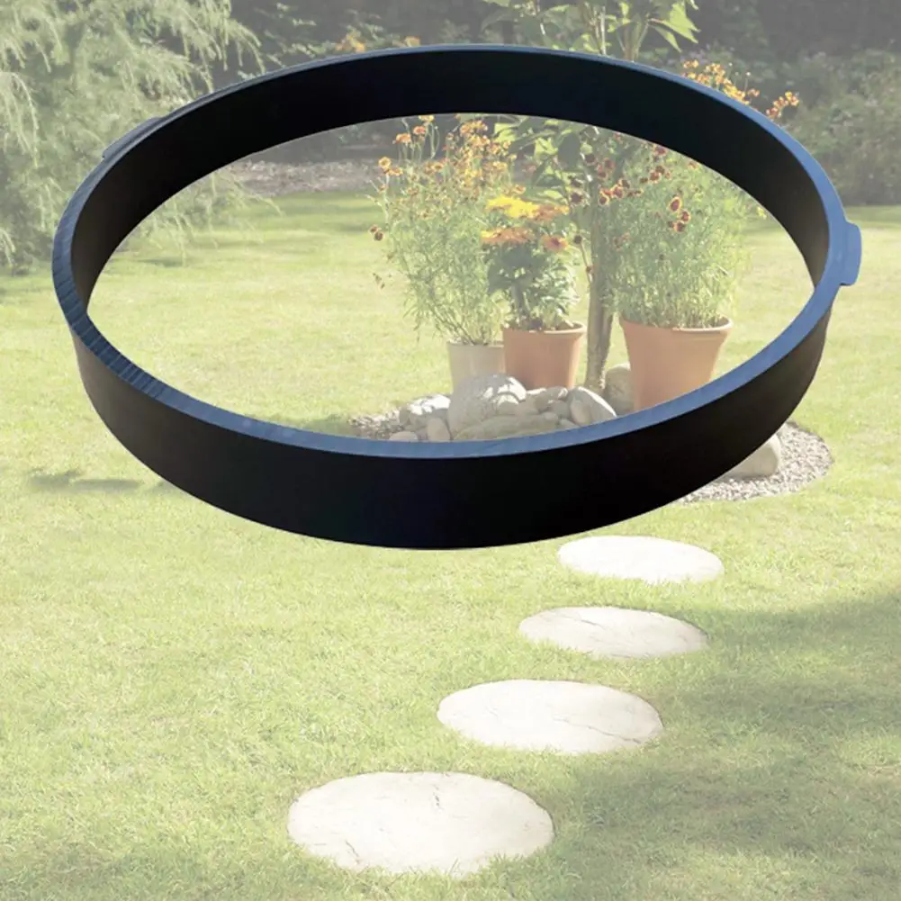 Round Floor Path Walk Maker Mould Easily Carrying Part DIY Paving Concrete Tool for Garden Lawn Park