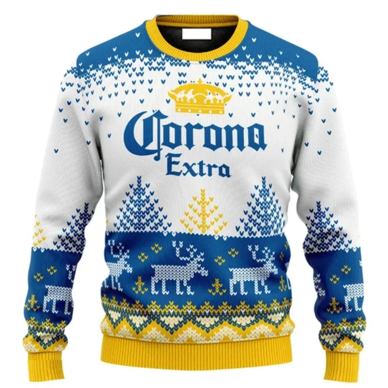 

Popular Christmas Sweatshirt 3D Print O-neck Pullover Ugly Sports Top Fashion Autumn Winter Casual Clothes Trend Cool Streetwear