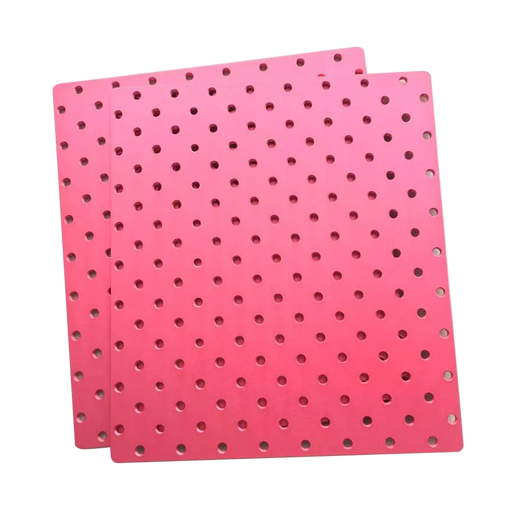 Custom CNC Machining Metal Aluminum Oxide Red Square Hollow Dot Aluminum Alloy 3D Printing Service Brass, Titanium Alloy Printer