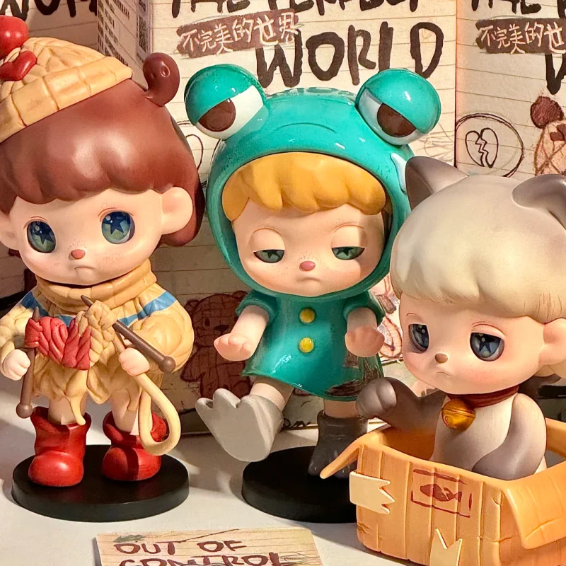 حقيقية Anmoo سلسلة العالم غير المثالي لطيف ألعاب شخصيات الحركة Kawaii شخصيات كرتونية صندوق أعمى دمى لعبة هدية لفتاة والأطفال