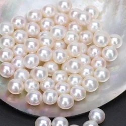 2-11.5mm 3A 4A Real Natural Freshwater Round Loose Pearl Beads DIY Jewelry Making Pearls Earrings Ring Pendants for Women