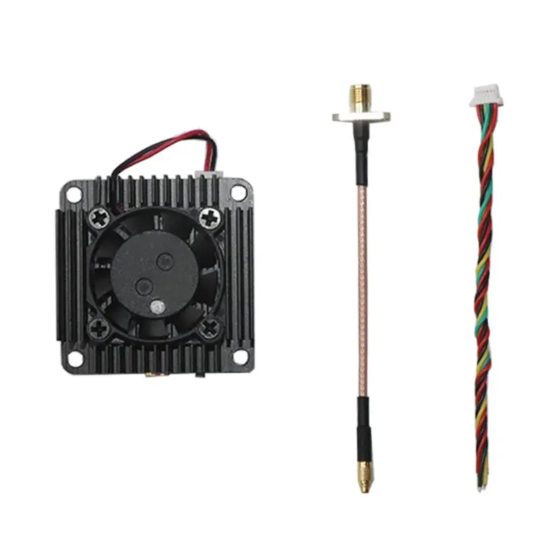 

CJSD-для FPV-дронов дальнего радиуса действия, совместимый с 5.8G 5W VTX, аудио-видео передатчик со встроенным охлаждающим вентилятором