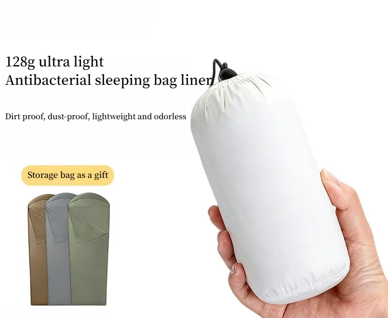 Lightweight nylon antibacterial sleeping bag liner camping outdoor travel hotel portable thin visceral liner