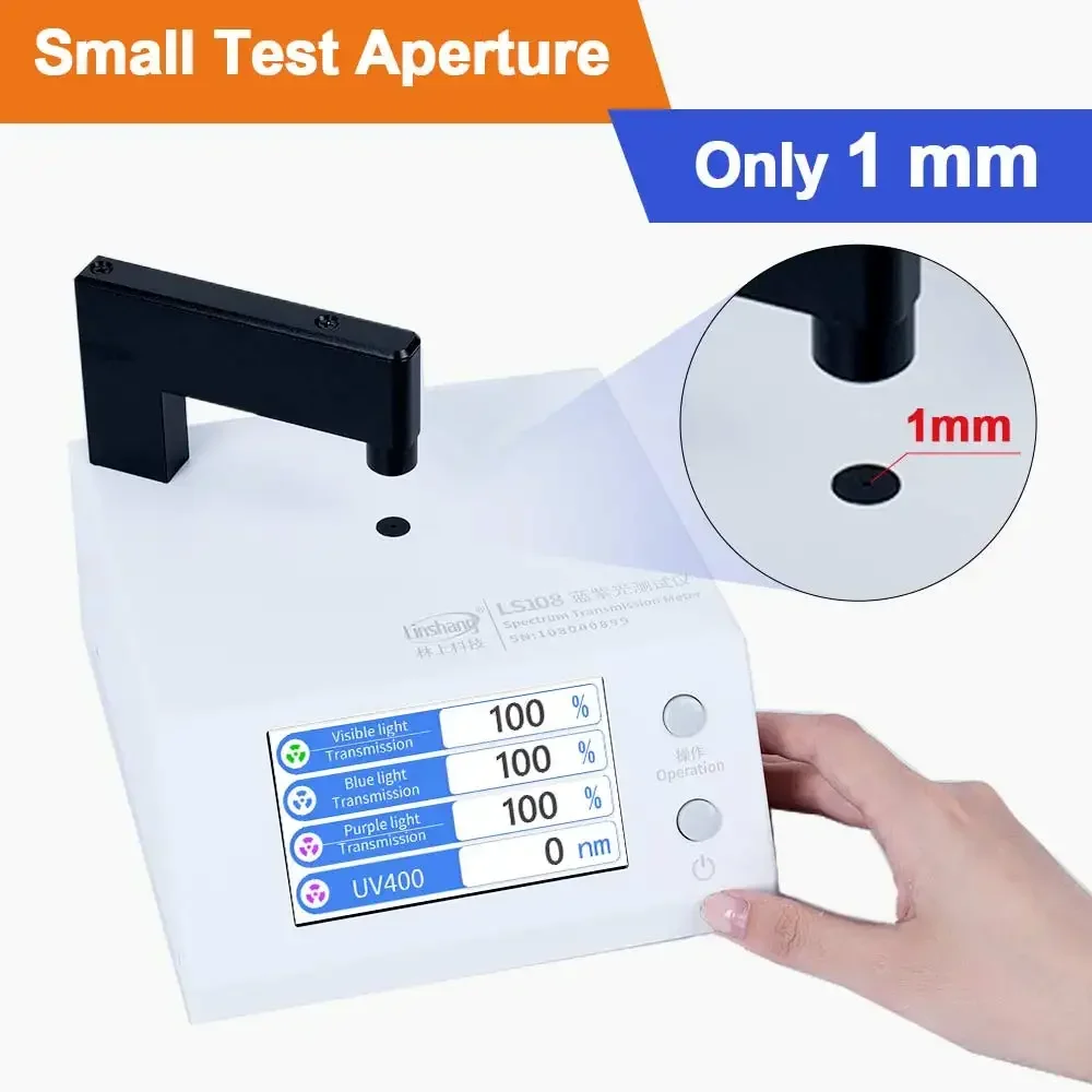 

НОВЫЙ Премиальный Измеритель УФ-пропускания LS108, Тестер UV400, Измеритель синего света для проверки защиты от УФ-излучения солнцезащитных очков