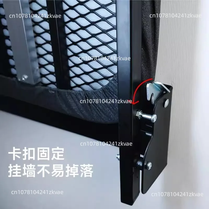 Household foldable ironing board Wall-mounted metal mesh ironing board Multifunctional space saving folding ironing desktop