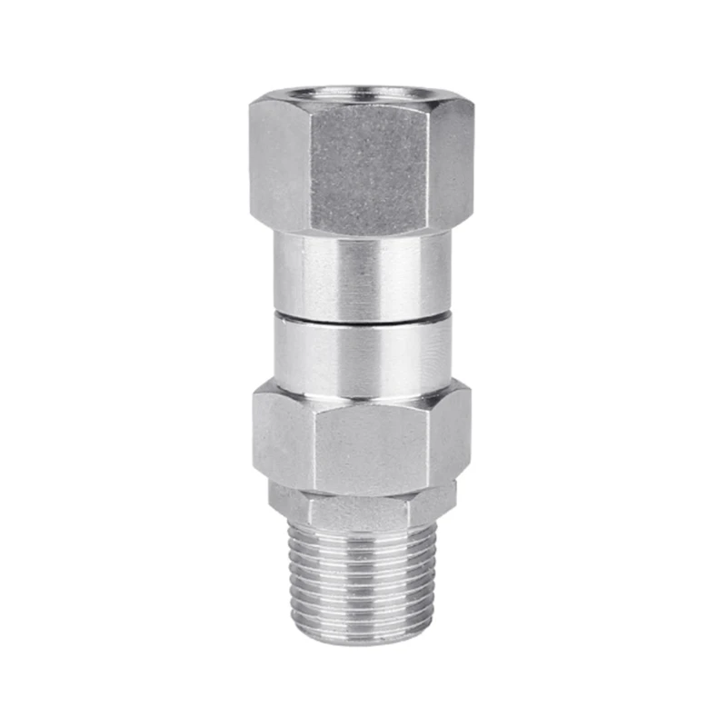 

Stainless Steel Pressure Washer 3/8 Inch NPT Male Thread Fitting Joint Kink Quick Connector 14mm