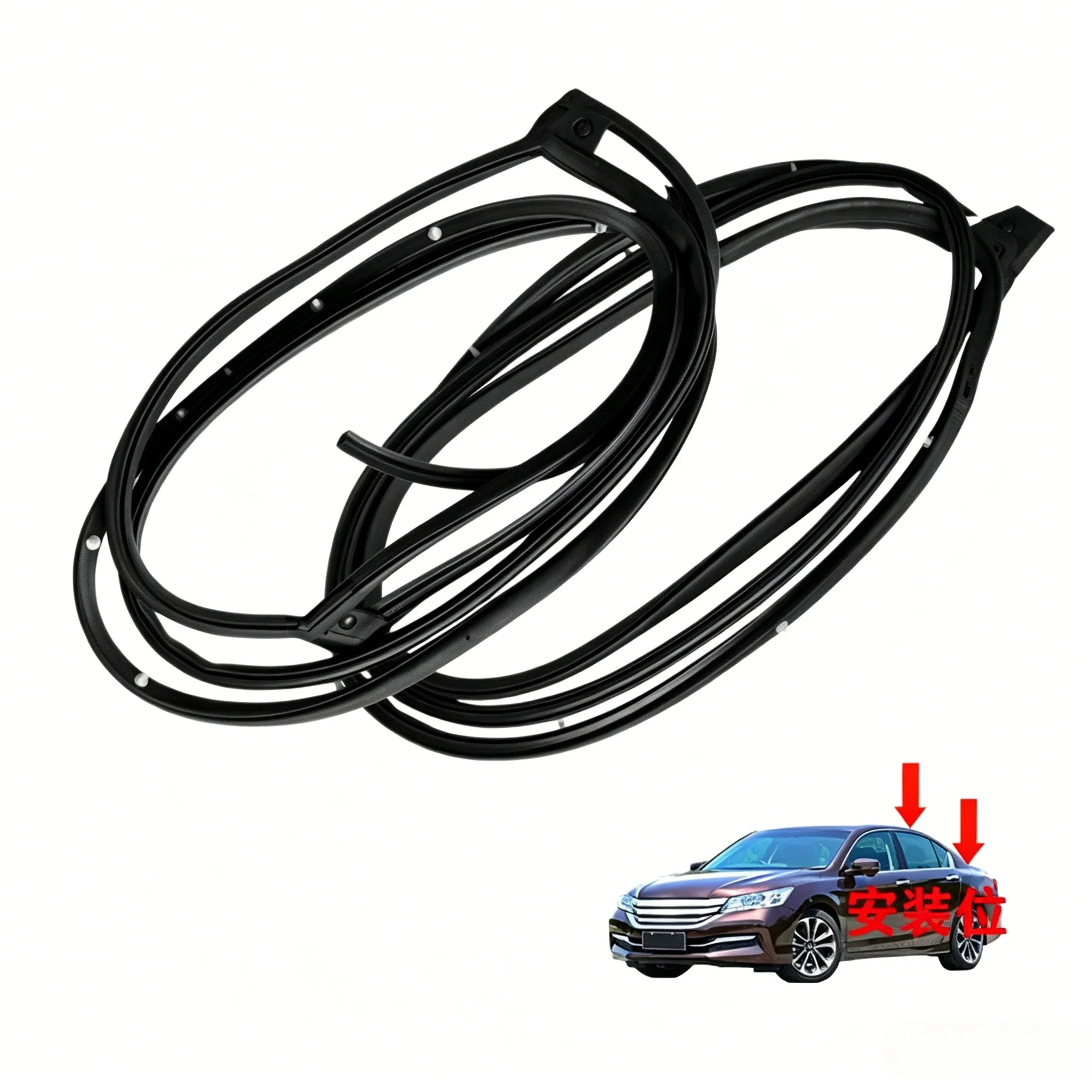 Car door sealant FOR HONDA ACCORD GEN9 2014 2015 2016 2017 2018 outer door rubber weatherstrip 72350-T2A-A01 72310-T2A-A01