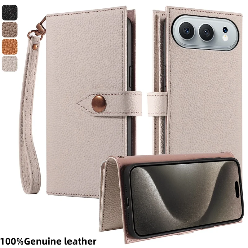 

100% Genuine leather card slot wallet Cover For Honor 500 400 Smart 4G Lite 300 Ultra Pro Magnetic button shockproof phone Case