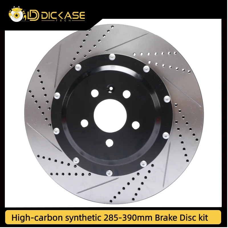 

Dicase racing high carbon cast iron brake rotor 350*34mm-d68 with customize black center bell for Skoda Octavia II RS