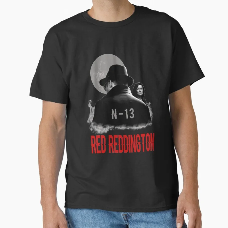 

Behind reddington The Blacklist Retro tv series 100% cotton printed t shirt for men large size tops S-6xl