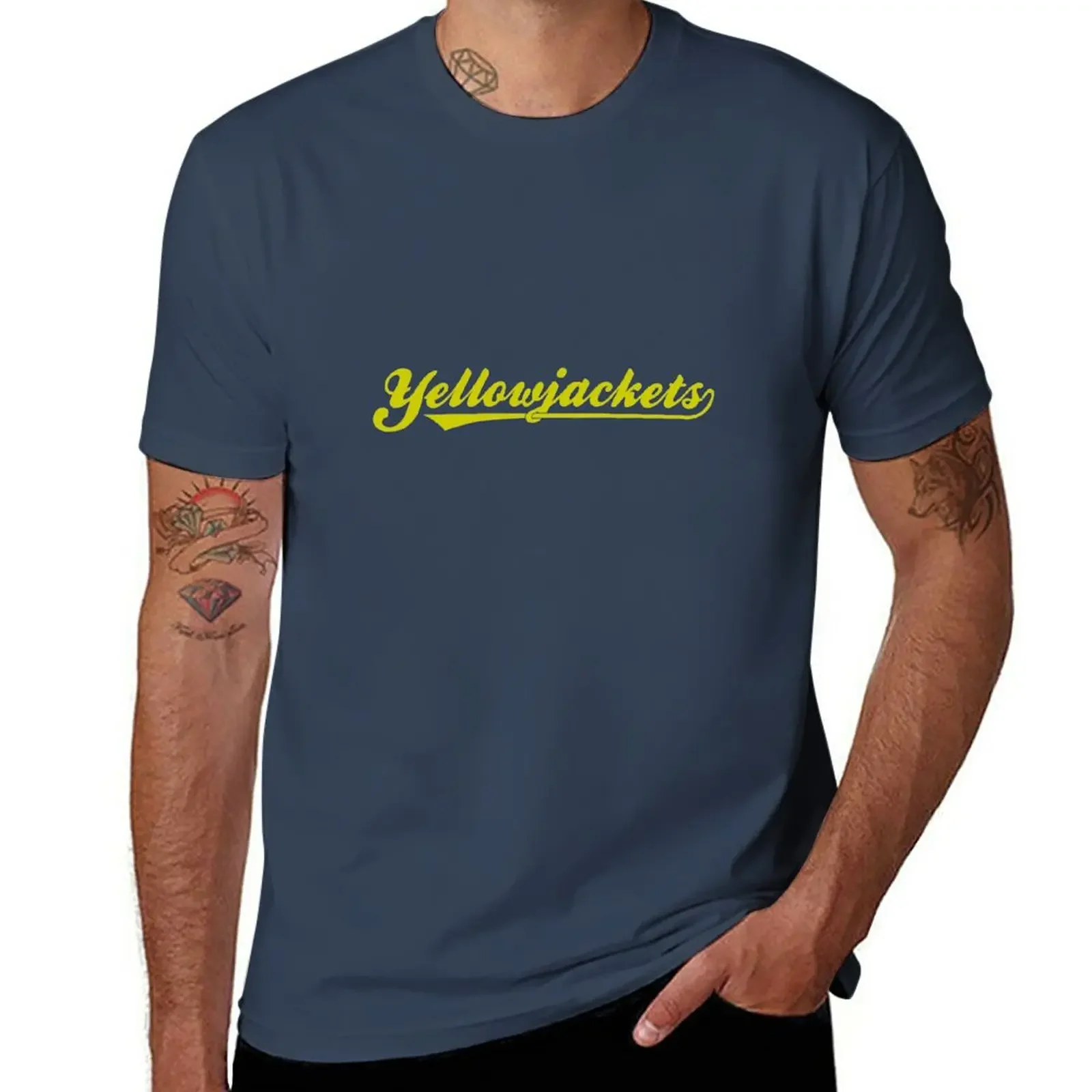 New Yellowjackets T-Shirt new edition plus size clothes custom t shirt workout shirts for men