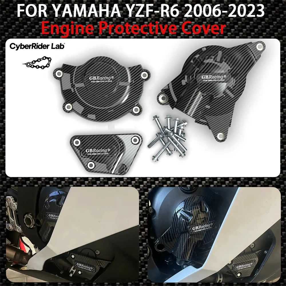 

R6 2022 Motorcycle engine housing protective cover For YAMAHA YZF-R6 2006-2023 Engine Protective Cover YZF R6