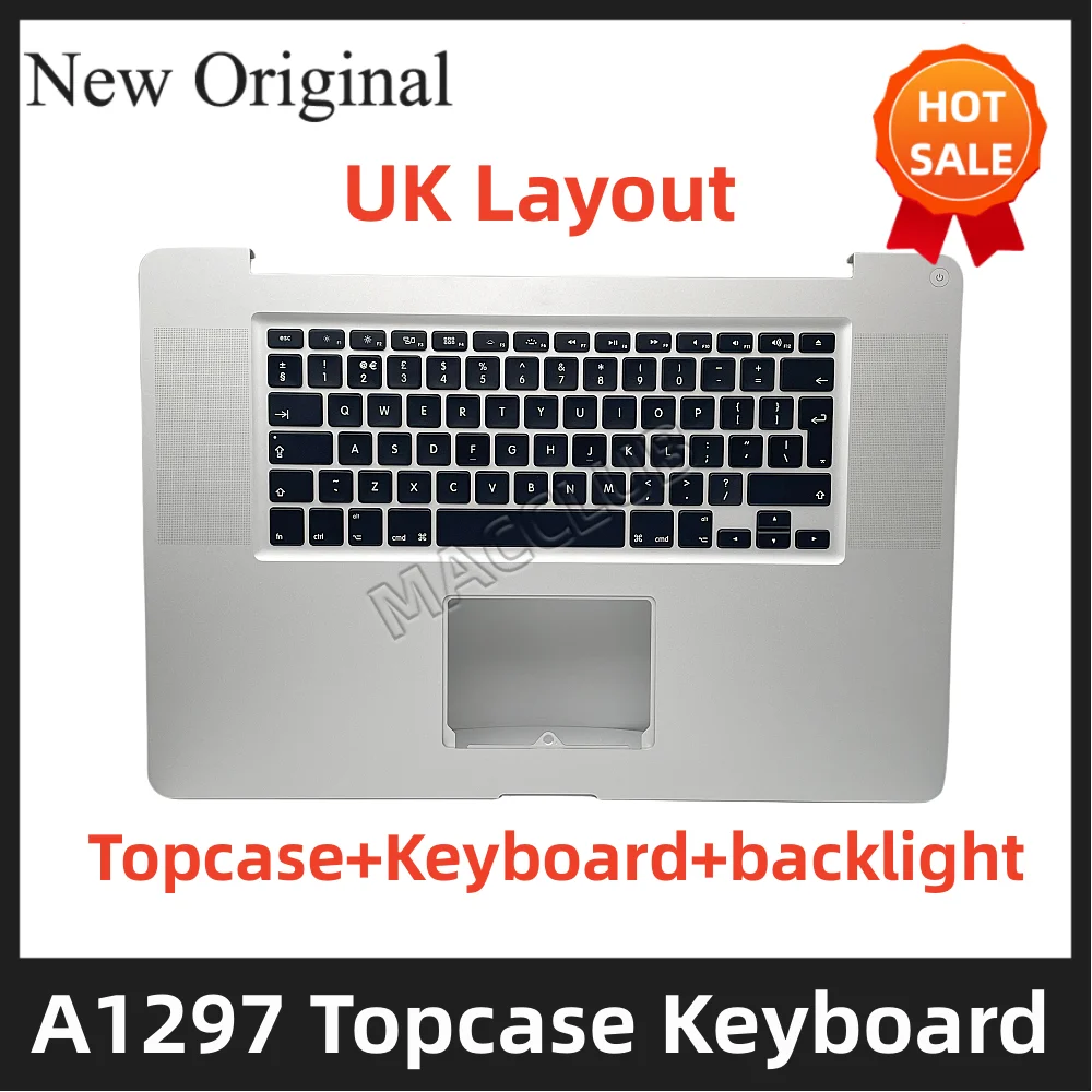 

A1297 UK EU Layout Keyboard for MacBook Pro A1297 2011 EMC 2352 EMC 2564 UK Topcase with Keyboard