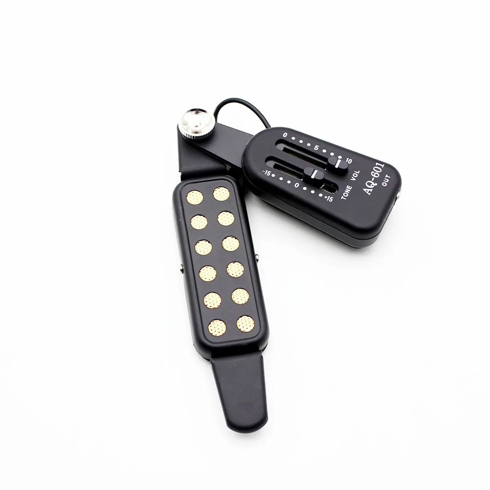 

Sound Hole Pickup Guitar Pickups Piezo Transducer No Punching for Acoustic Metal Clip-on Instrument Folk Piezoelectric