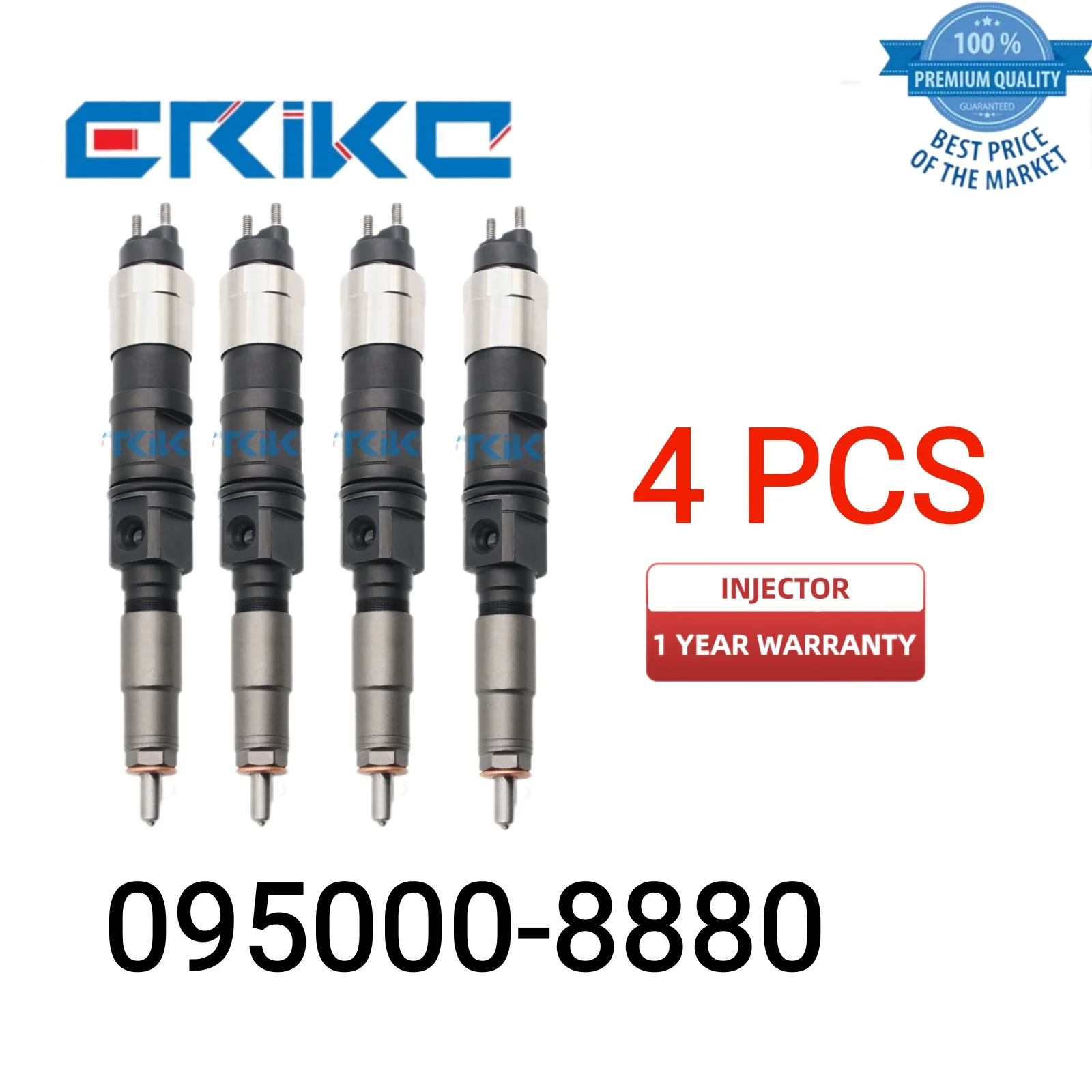 4 PCS 095000-888# Auto Accessory Injector RE529118 RE524382 Injector Body 095000-8880 Diesel Injection for Toyota