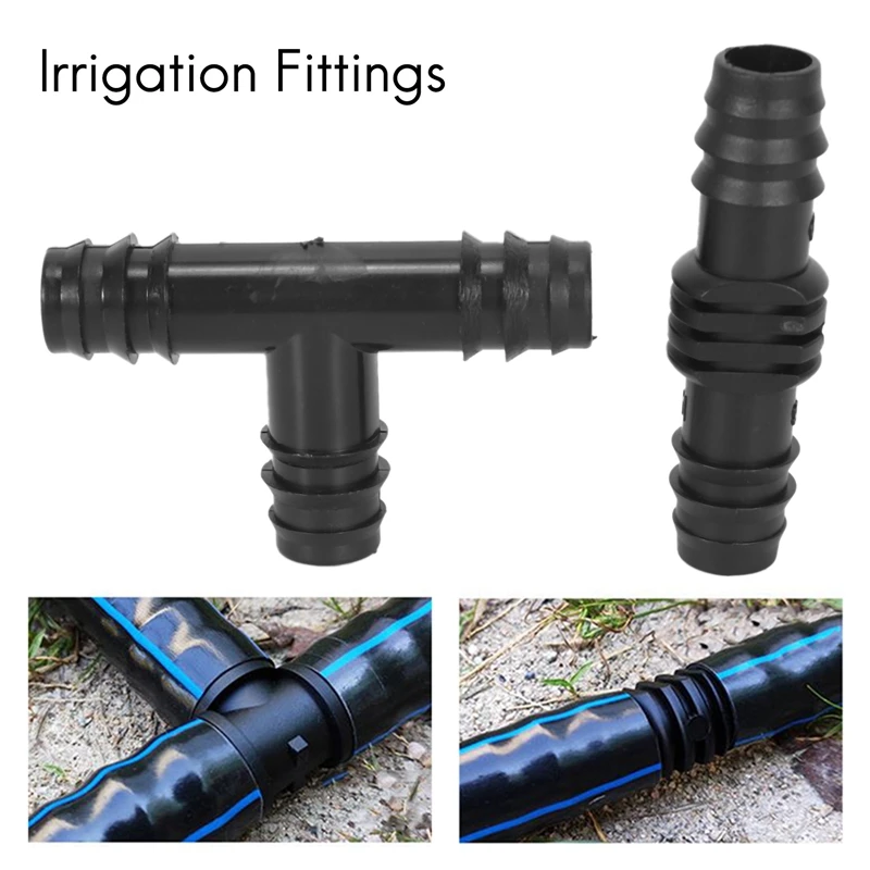 Irrigation Fittings Kit For 1/2 Inch Tubing- Barbed Connectors (Rain Bird 16Mm .520 ID)Drip Or Sprinkler Systems