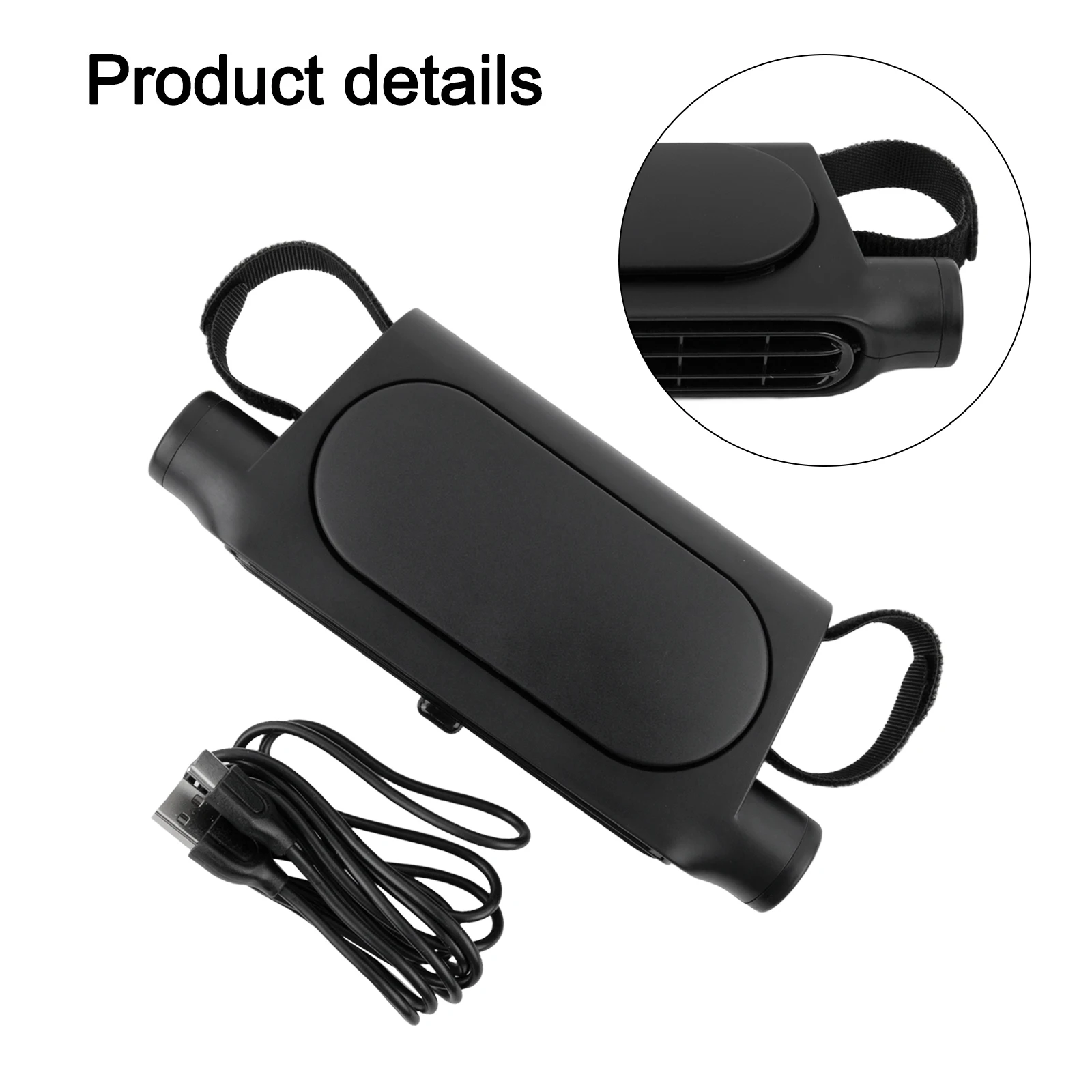 

175*75*34 мм вентилятор для автомобильного сиденья, удобный для пользователя автомобильный вентилятор, вентилятор с батарейным питанием, бесщеточный двигатель, технология охлаждения, автомобильный аксессуар