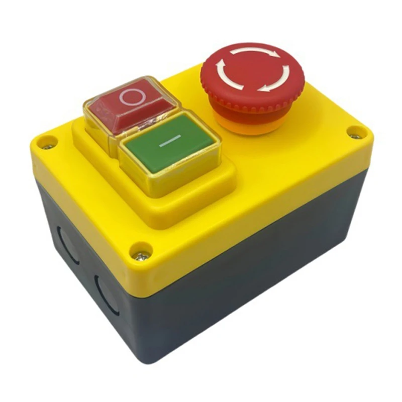 Kjd17d 250v 16a interruptor de botão eletromagnético interruptores de parada de emergência para ferramentas elétricas e equipamentos de máquina-ferramenta