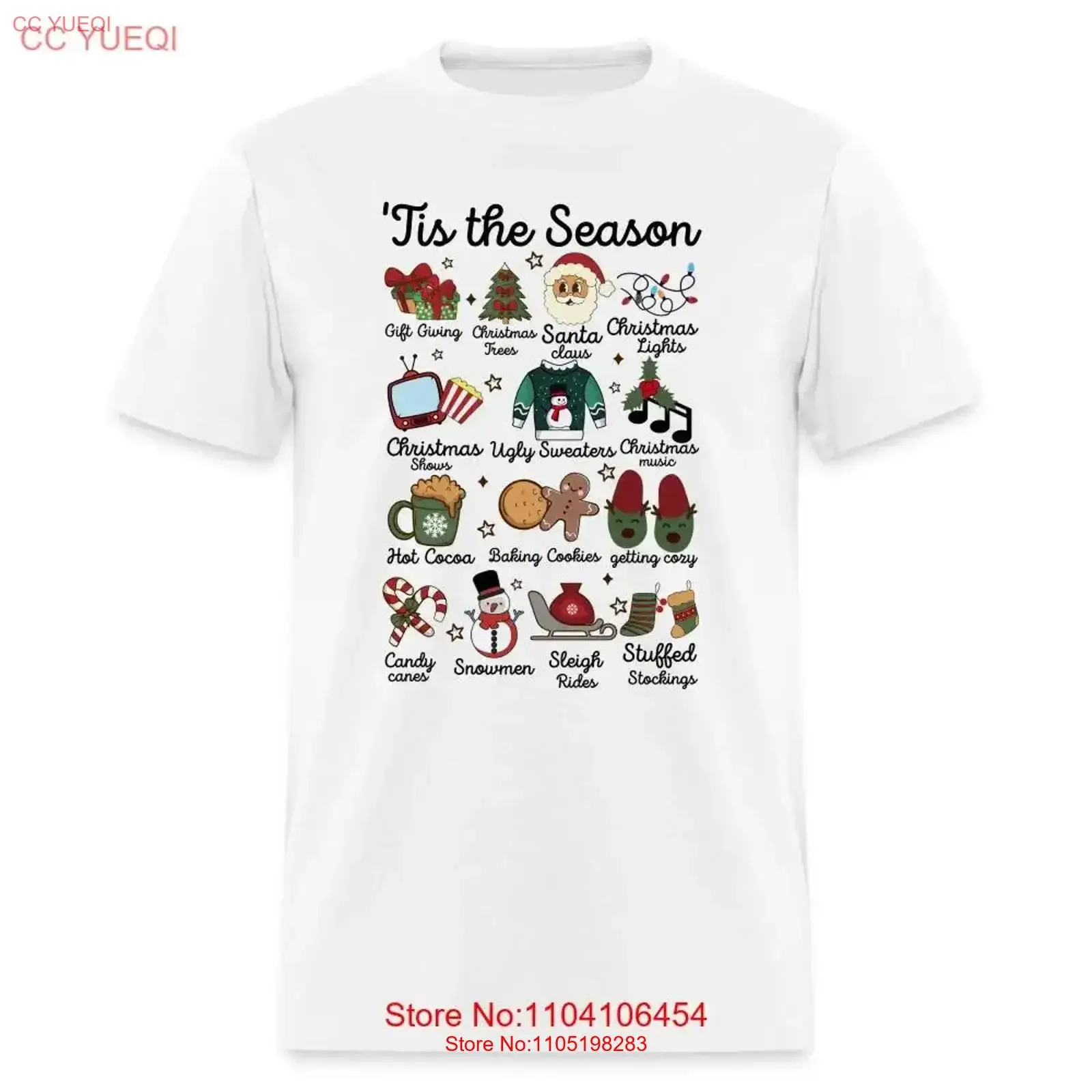 

Рождественская футболка Tis The Season, винтажная стираная повседневная дизайнерская одежда унисекс с графическим рисунком, уличная дышащая мягкая одежда